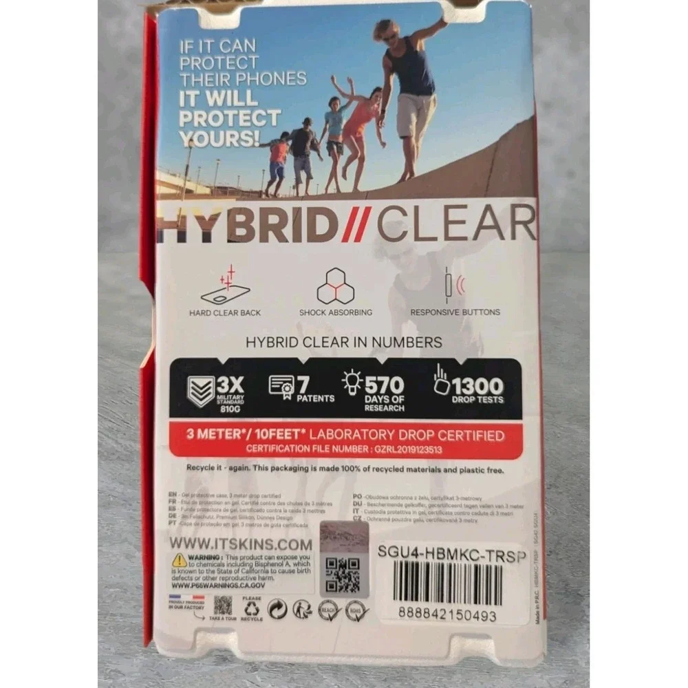 Y6. Itskins Hybrid Case for Samsung Galaxy A42 4G/5G Clear - See Description
